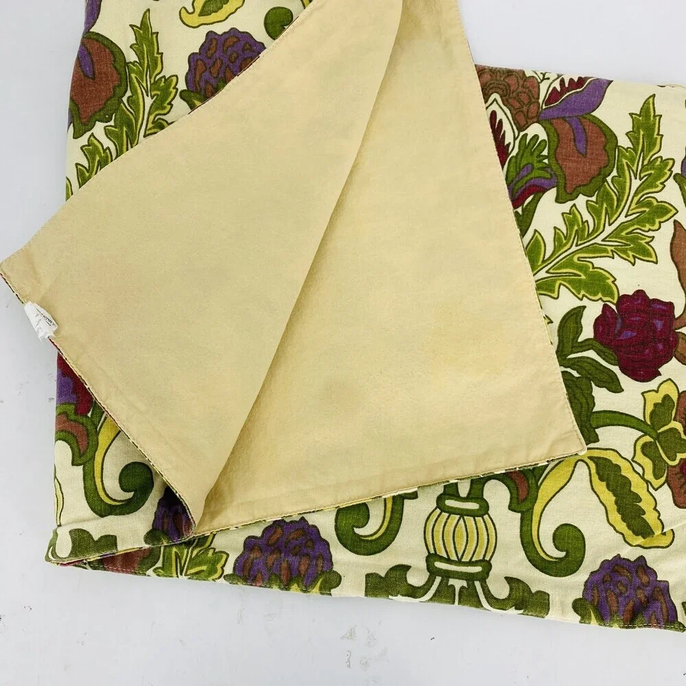 World Market Table Runner French Retro Acanthus Artichoke Floral 16x50